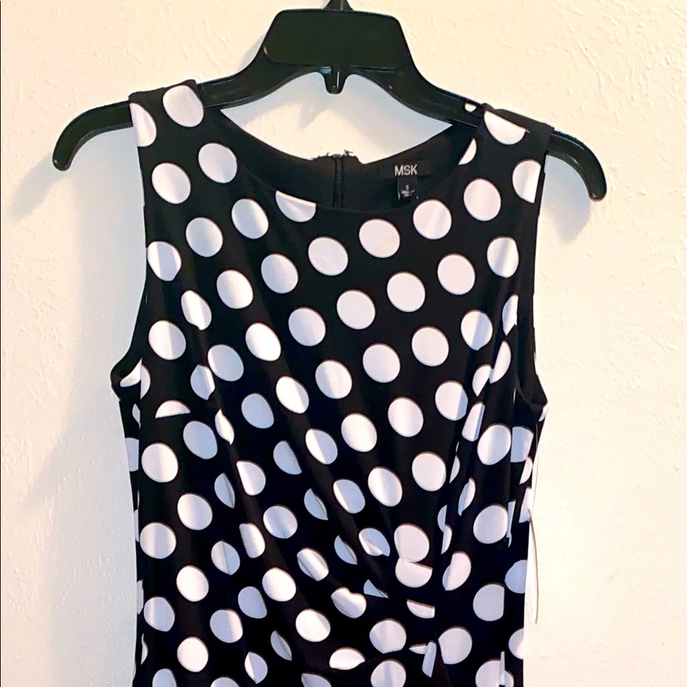 NWT! MSK Polka Dot Dress